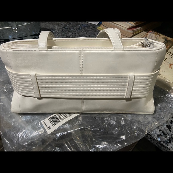 White leather hand bag - Picture 4 of 5